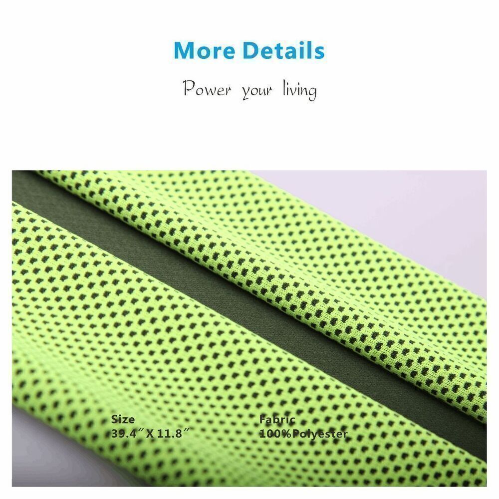 3x Cooling Towel, Ice Towel for Yoga, Running, Hiking, Camping, Beach Activities - Picture 8 of 8